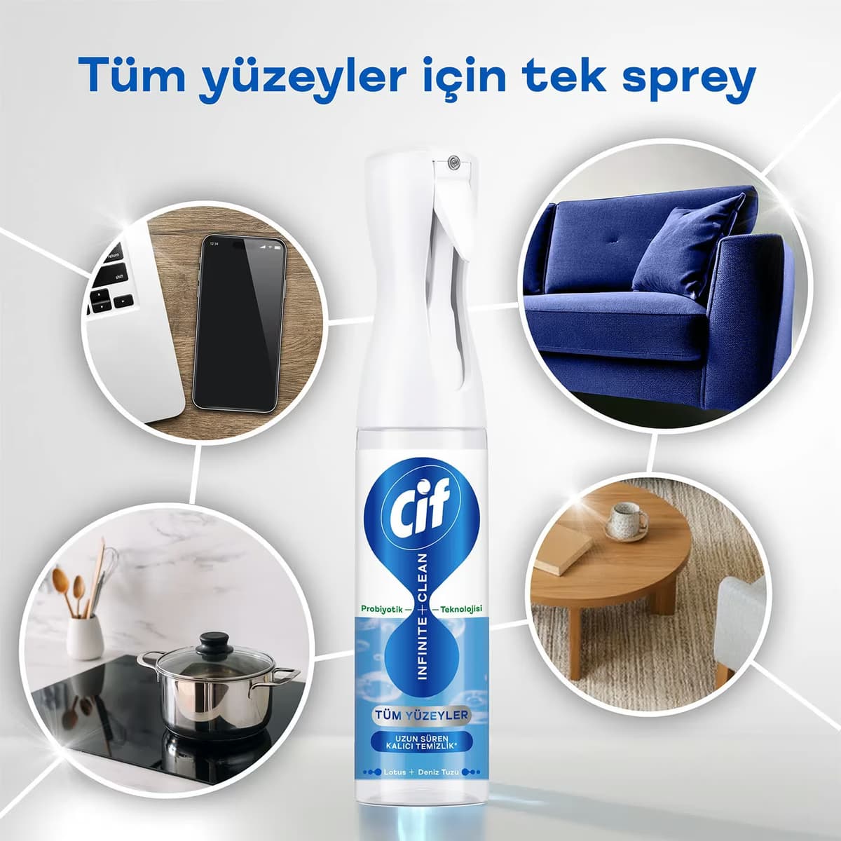 Cif Infinite Clean Lotus Yedek Şişe 280ml 4