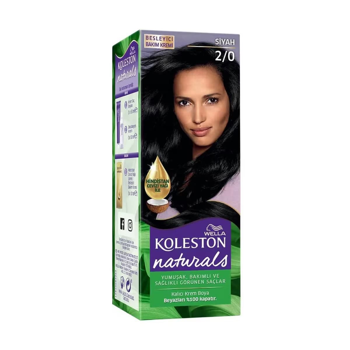 Koleston Naturals Saç Boyası 2/0 Siyah