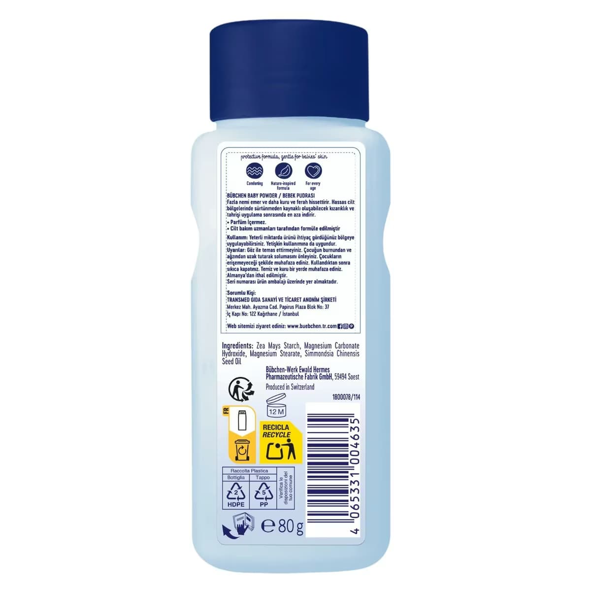 Bübchen Bebek Pudrası 80 gr 2