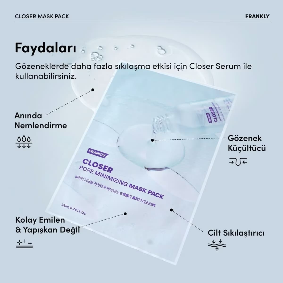 Frankly Closer Sheet Mask 10'lu 2