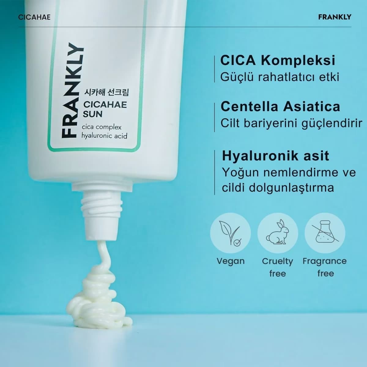 Frankly Cicahae Sunscreen Spf50+ 50 ml 3