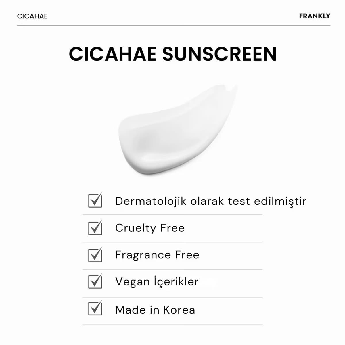 Frankly Cicahae Sunscreen Spf50+ 50 ml 5