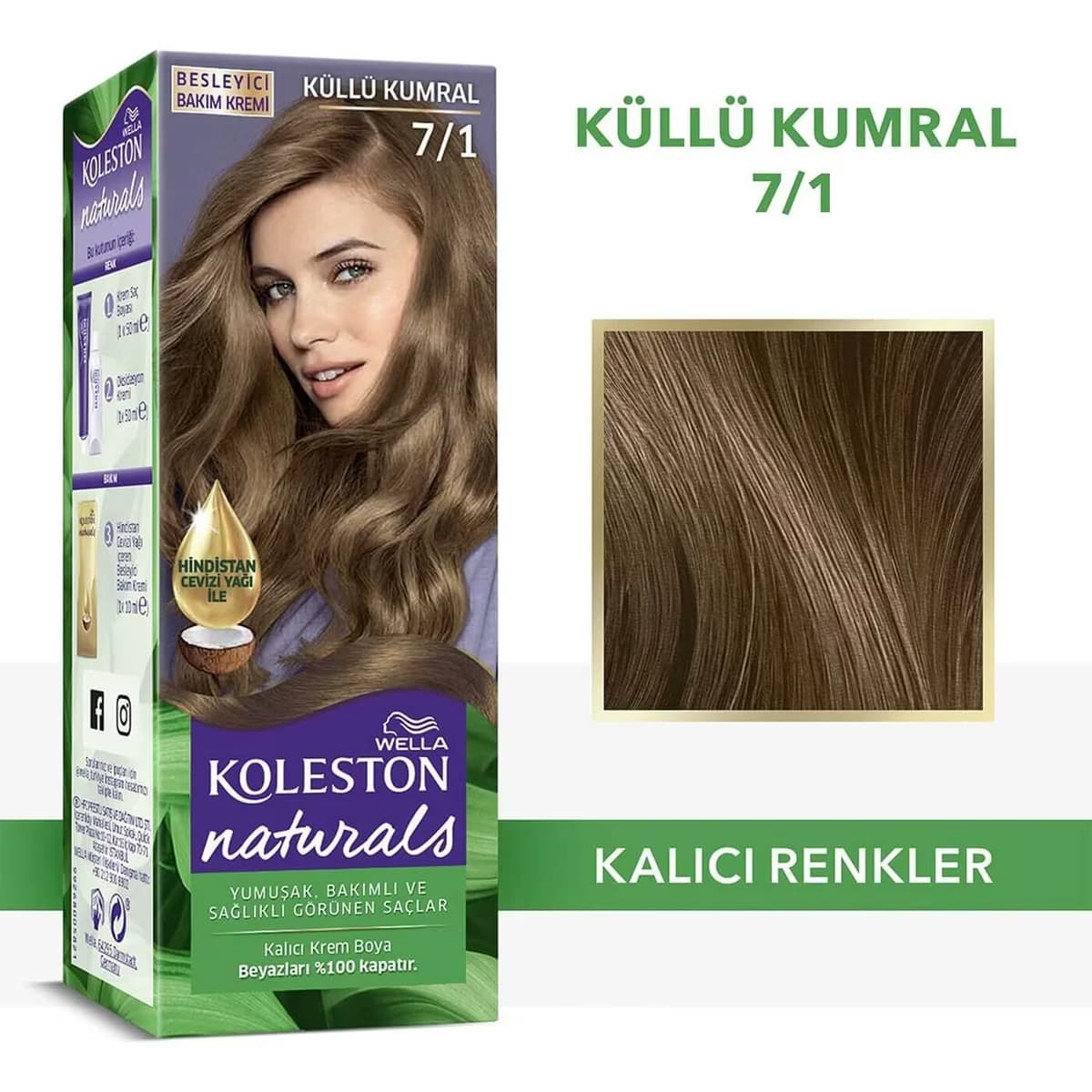 Koleston Naturals Saç Boyası 7/1 Küllü Kumral 2
