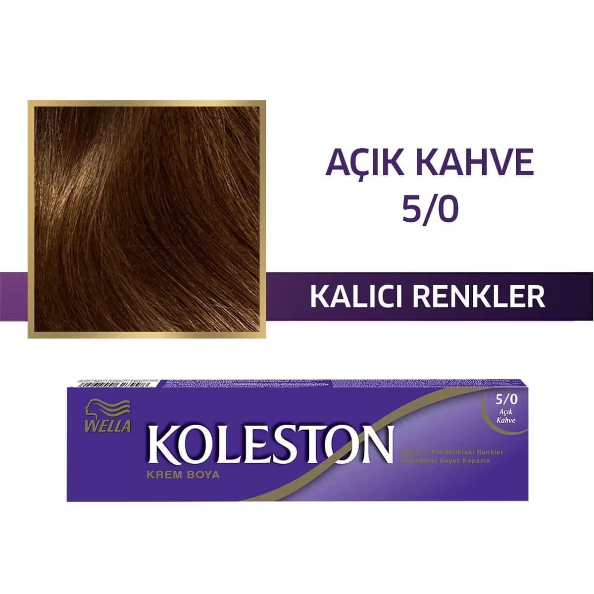 Koleston Tüp Saç Boyası Açık Kahve 5/0 1 adet 2