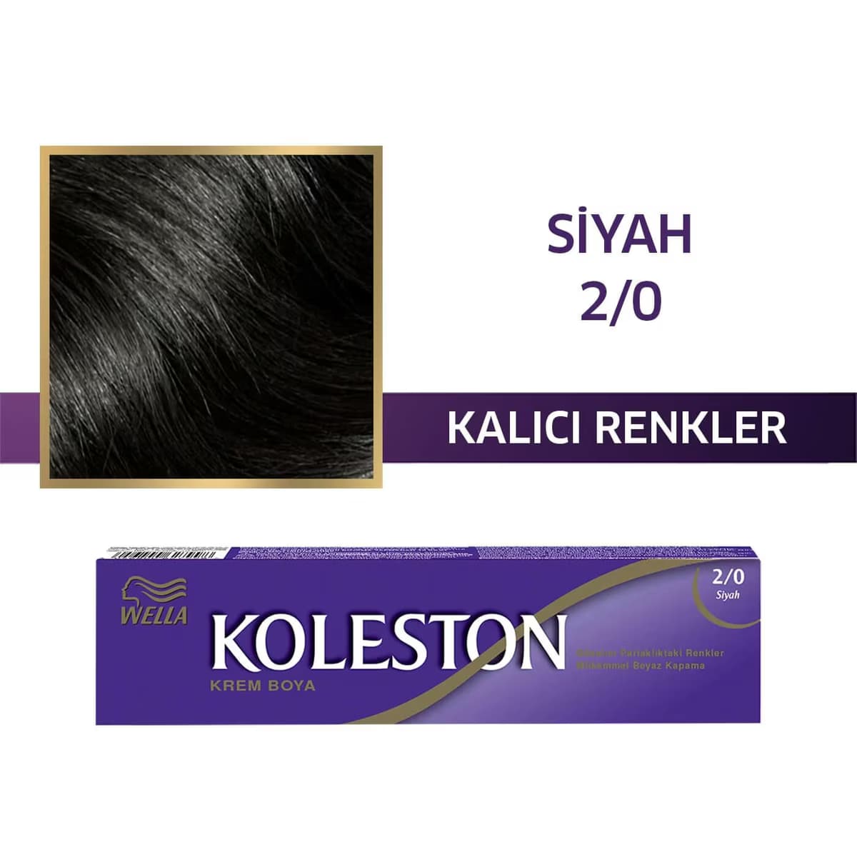 Koleston Tüp Saç Boyası Siyah 2/0 1 adet 2