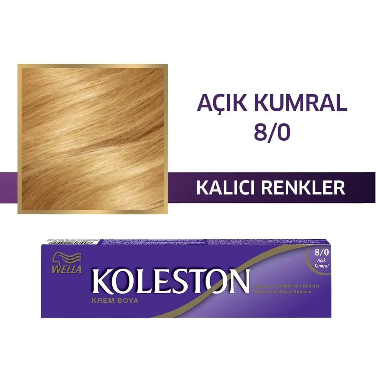 Koleston Tüp Saç Boyası Açık Kumral 8/0 1 adet 2