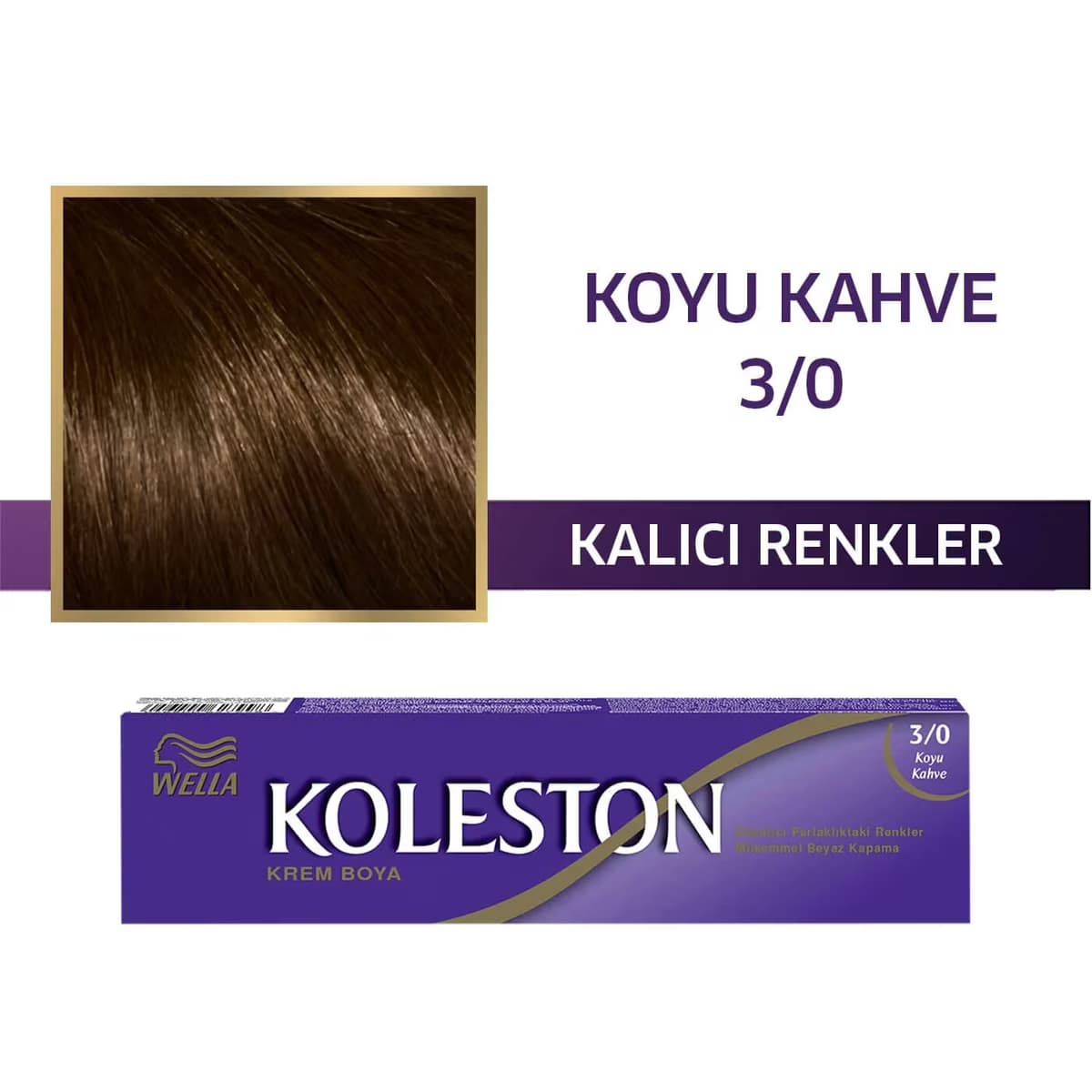 Koleston Tüp Saç Boyası Koyu Kahve 3/0 1 adet 2