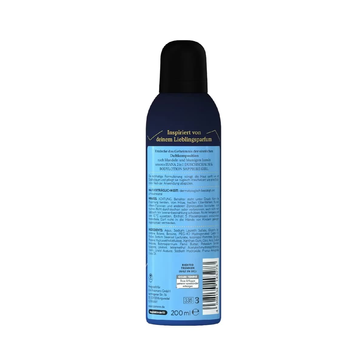 Isana Duş Köpüğü 2in1 Sapphire Girl 200 ml 2