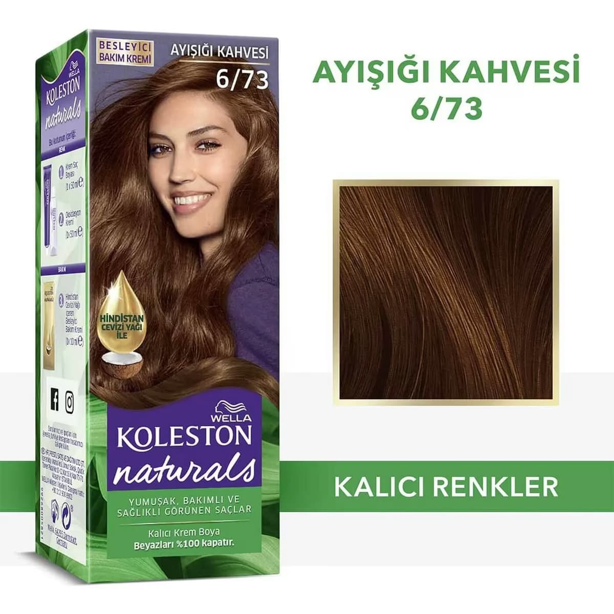 Koleston Naturals Saç Boyası 6/73 Ayışığı Kahvesi 2