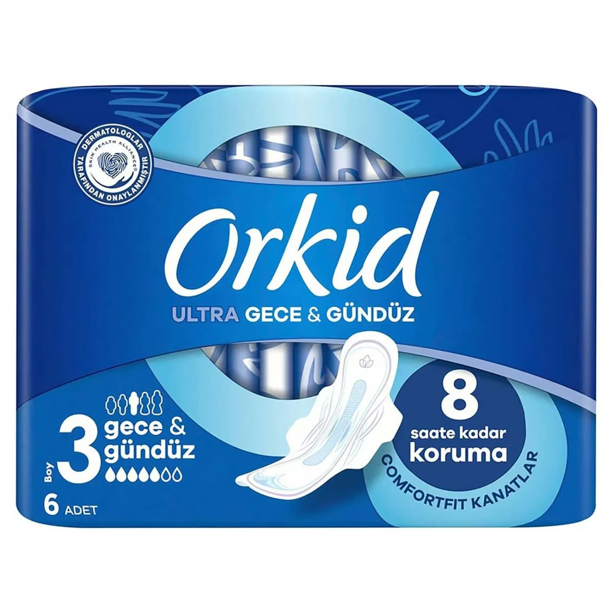 Orkid Hijyenik Ped Ultra Gece 6'lı 2
