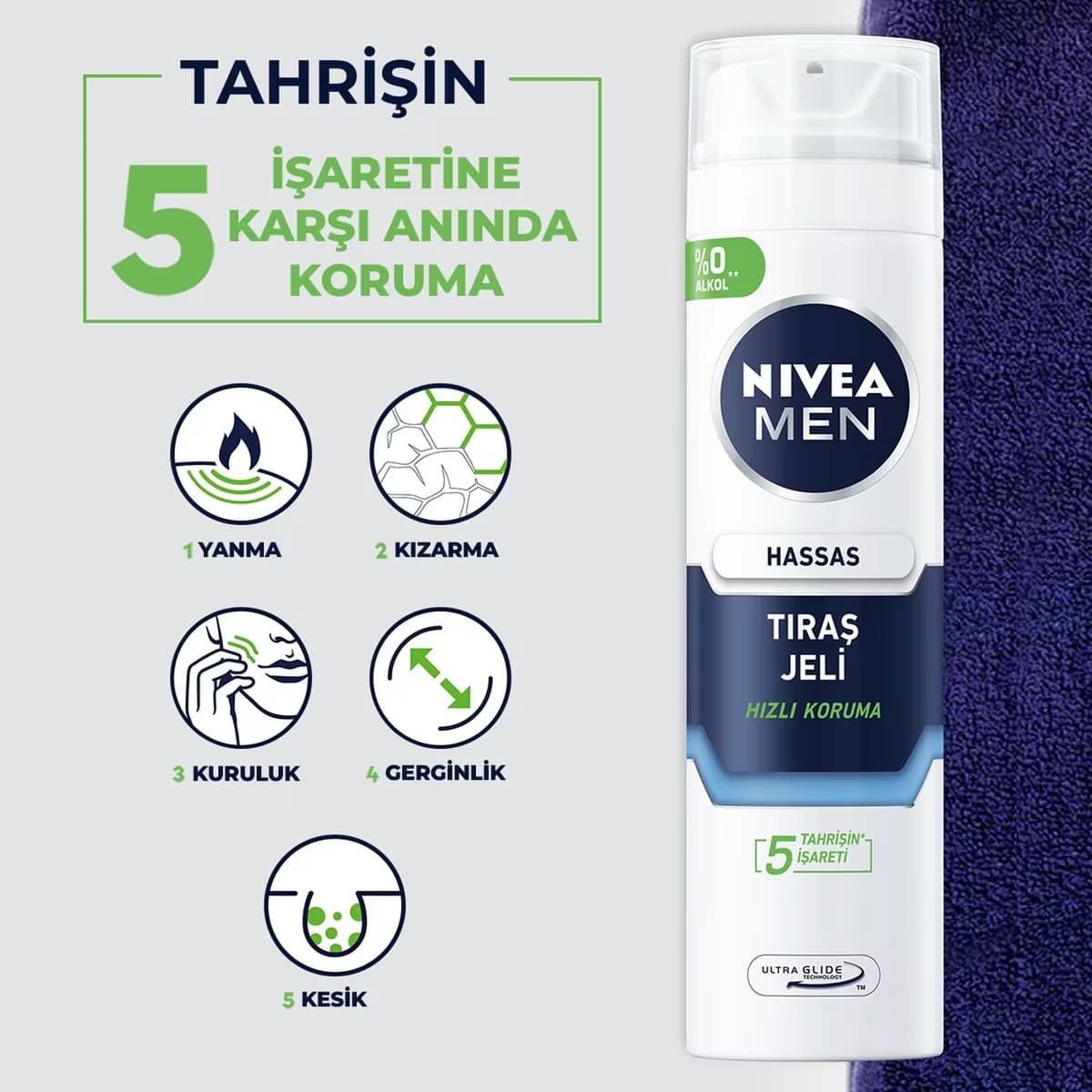 Nivea Men Tıraş Jeli Hassas 200 ml 3