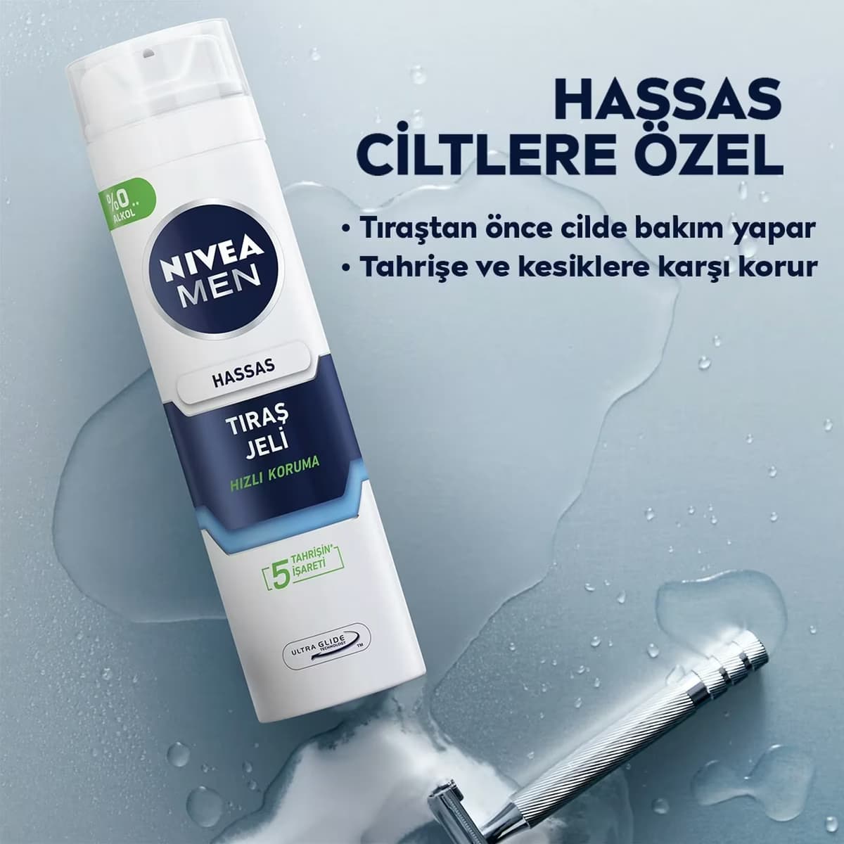 Nivea Men Tıraş Jeli Hassas 200 ml 4