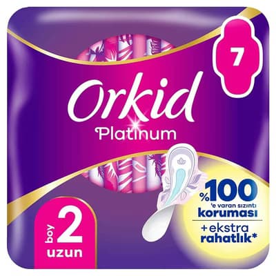 Orkid Hijyenik Ped Platinum Uzun 7'li