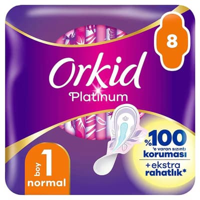 Orkid Hijyenik Ped Platinum Normal 8'li