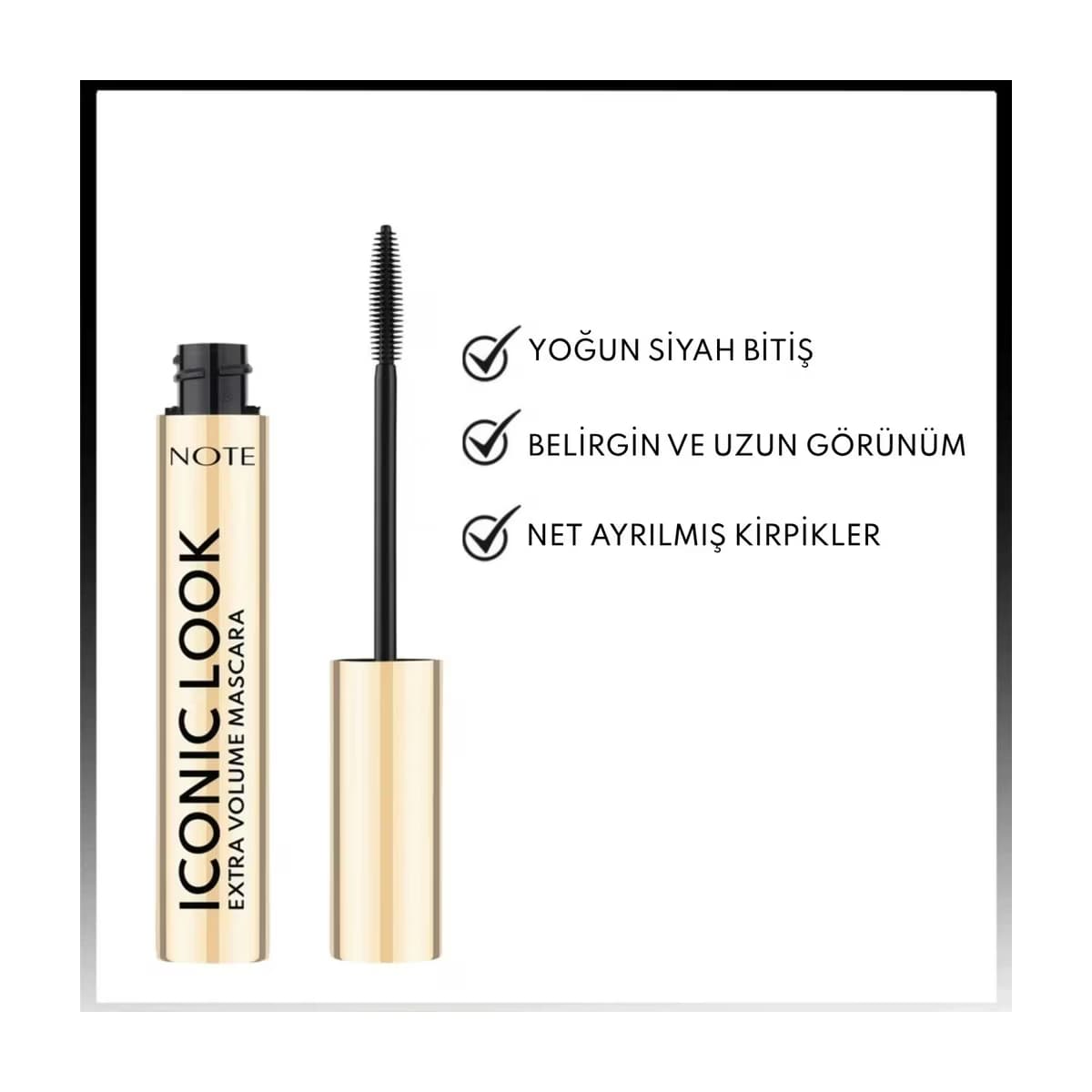 Note Iconic Look Maskara Siyah - Gratis 2