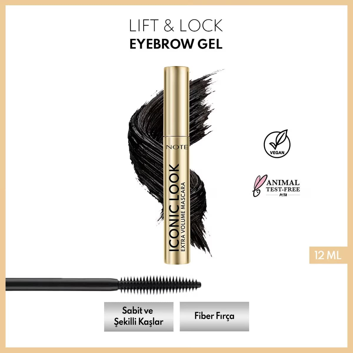 Note Iconic Look Maskara Siyah - Gratis 4