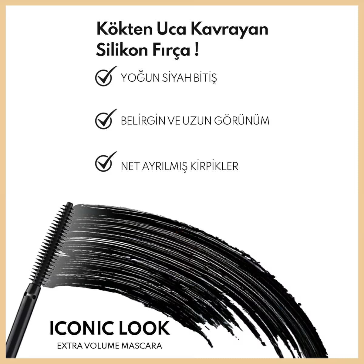 Note Iconic Look Maskara Siyah - Gratis 5