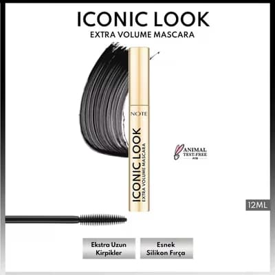 Note Iconic Look Maskara Siyah - Gratis