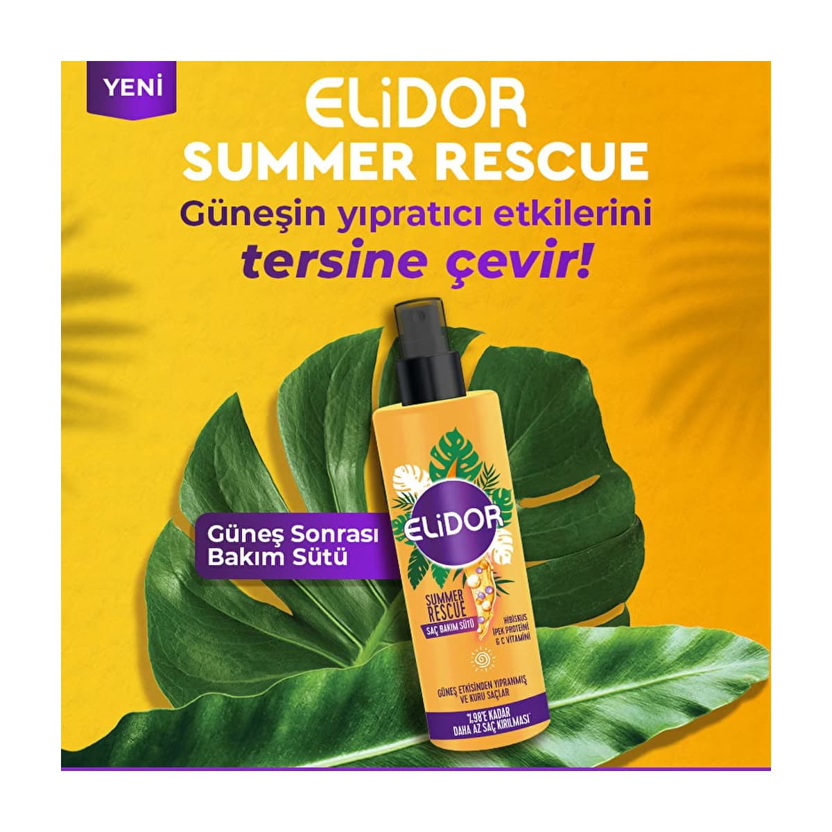 Elidor Summer Rescue Saç Sütü 200 ml - Gratis 2