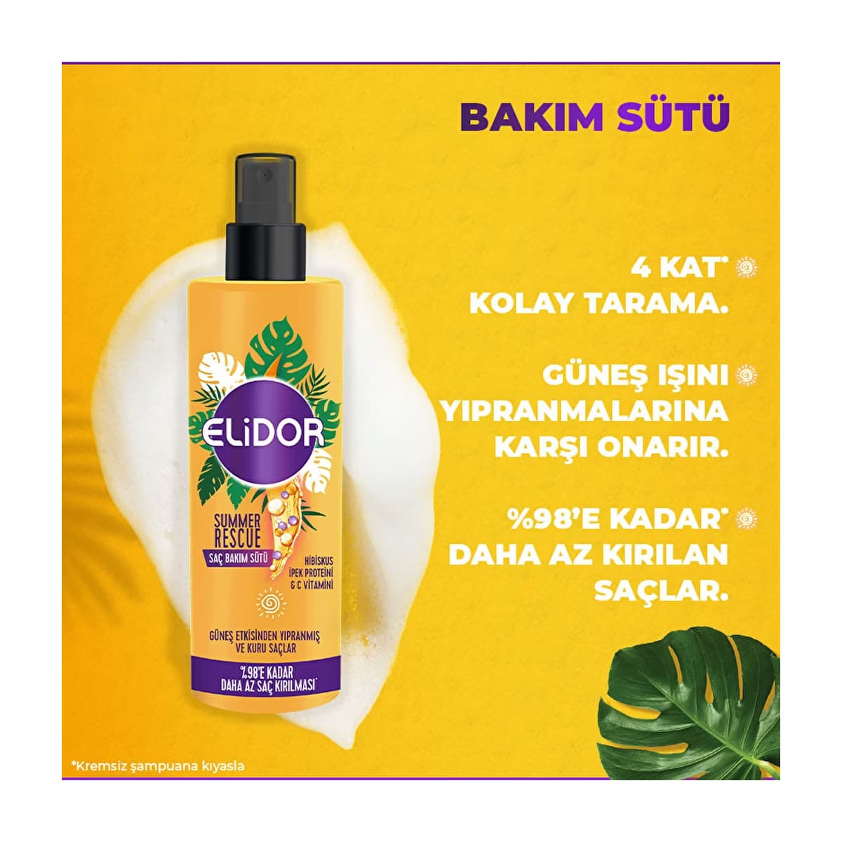 Elidor Summer Rescue Saç Sütü 200 ml - Gratis 5
