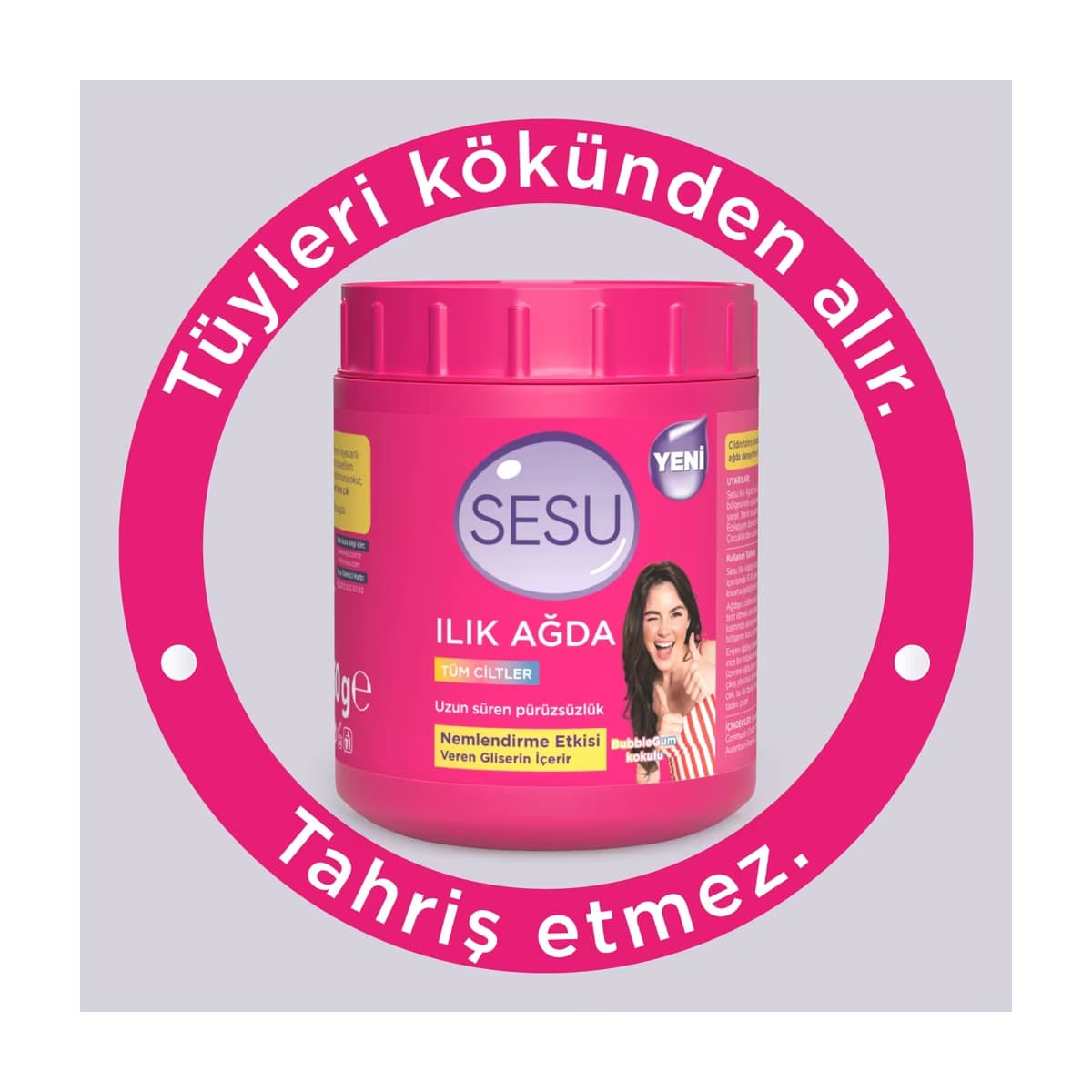 Sesu Pembe Ilık Ağda 250 gr - Gratis 5