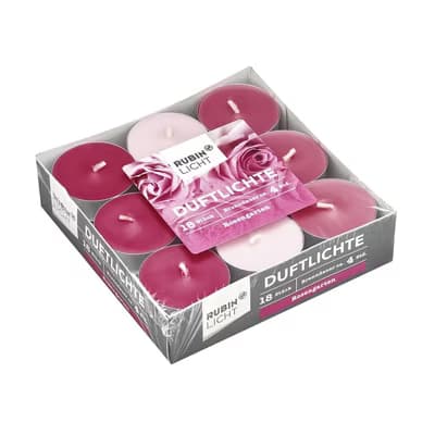 Rubin Licht Tealight Gül Bahçesi, 18'li