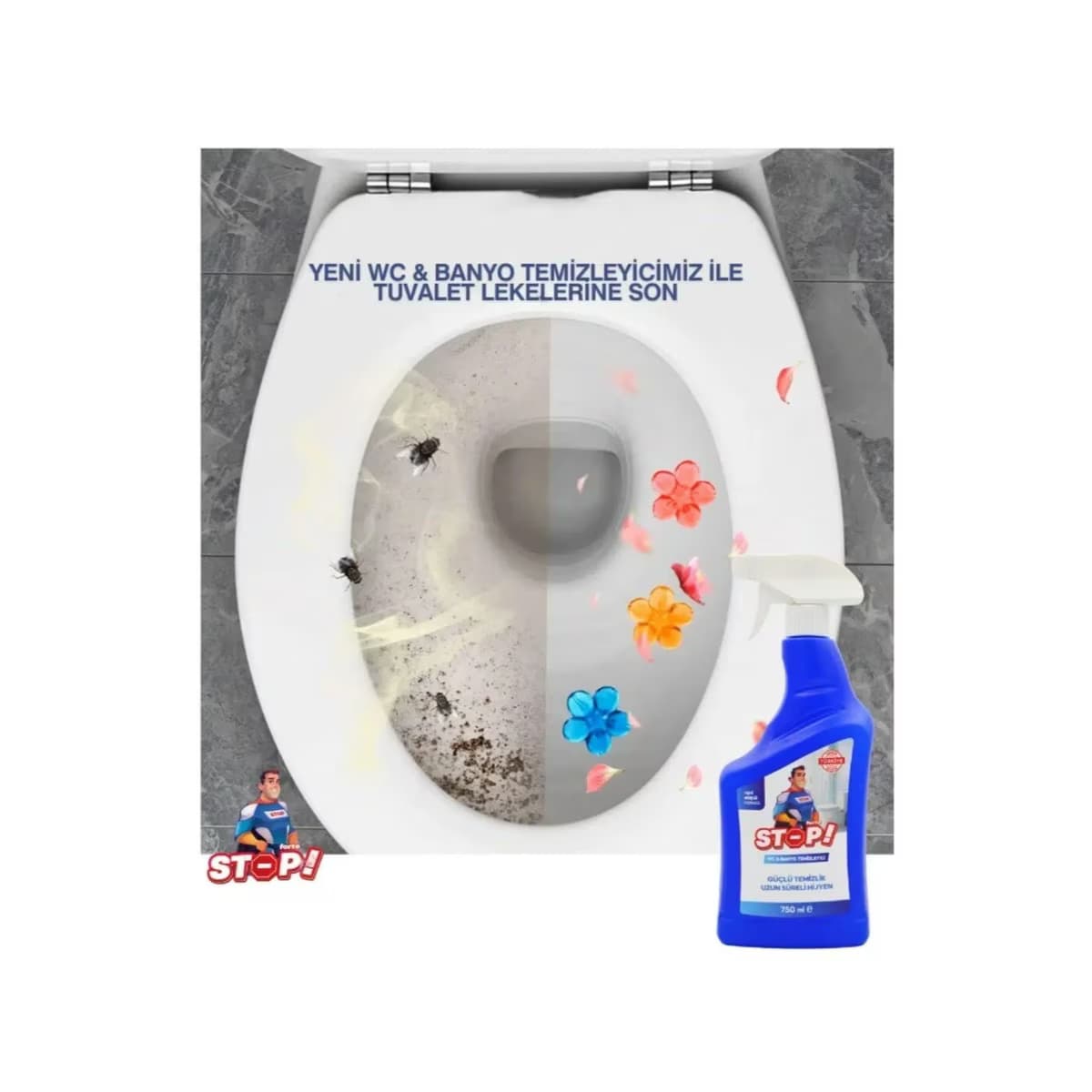 Stop Forte WC & Banyo Temizleyici 750 ml 3
