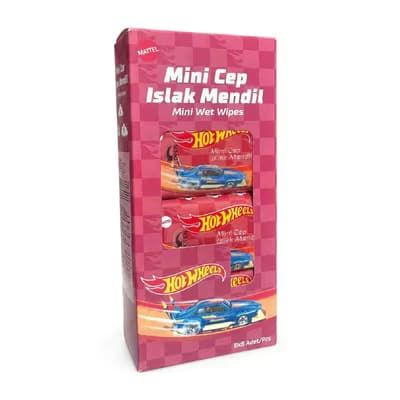 Hot Wheels Mini Cep Islak Mendil 8'li