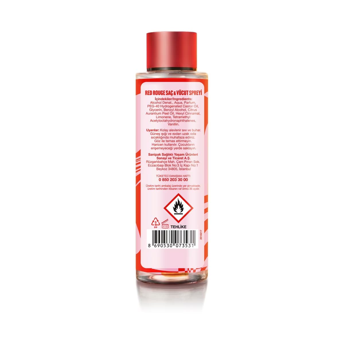Selin Body Mist Red Rouge 200 ml 4