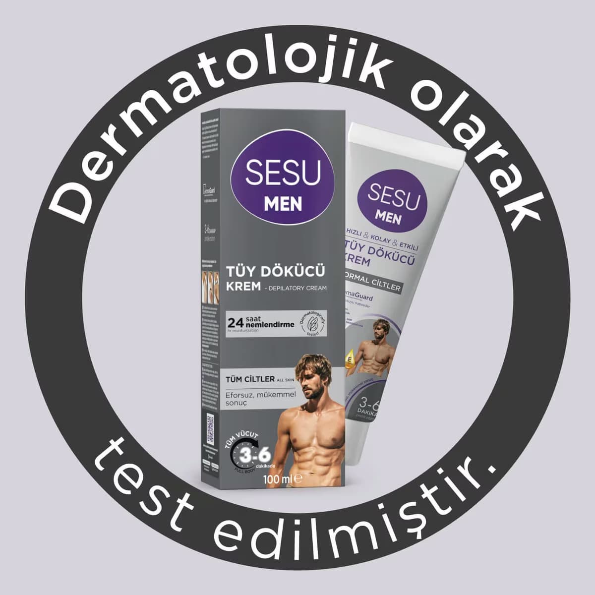 Sesu Tüy Dökücü Krem Men 100 ml 2