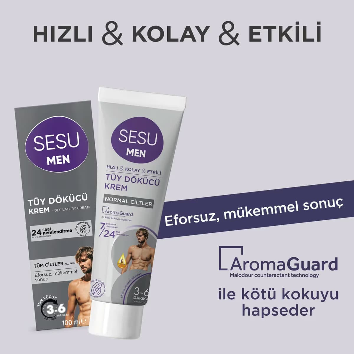 Sesu Tüy Dökücü Krem Men 100 ml 3