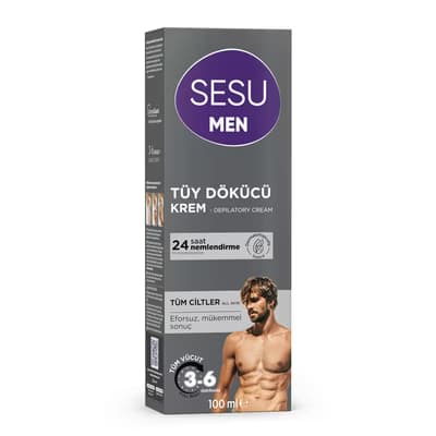 Sesu Tüy Dökücü Krem Men 100 ml