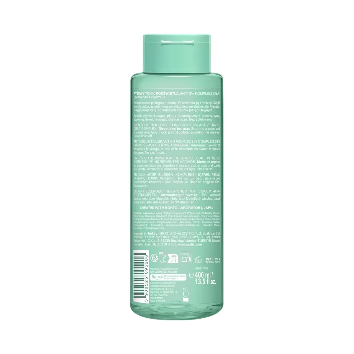 Yoskine Japan Pure Aydınlatıcı Tonik 400 ml 2