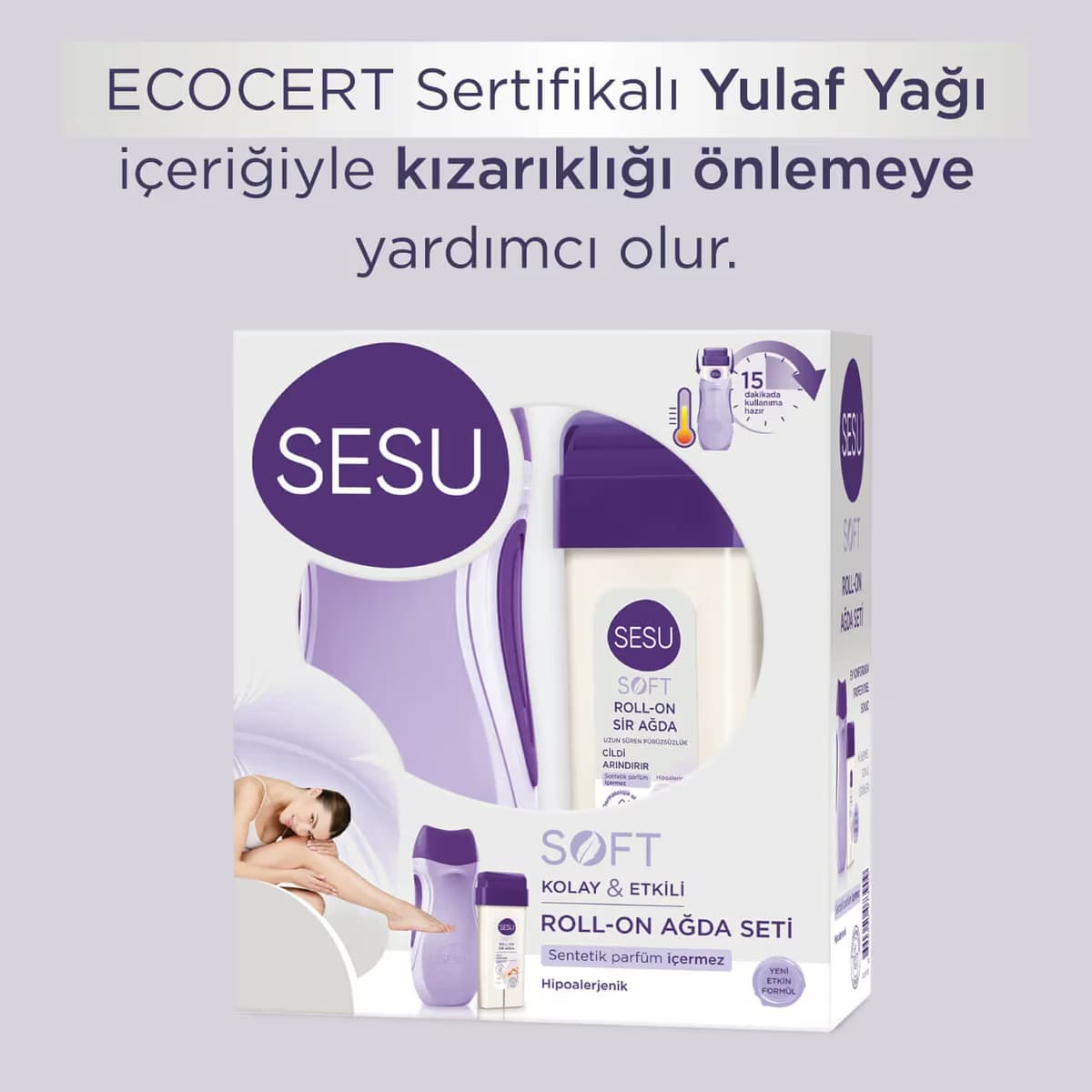 Sesu Ağda Kartuş Isıtıcılı Kömürlü 100 ml 3