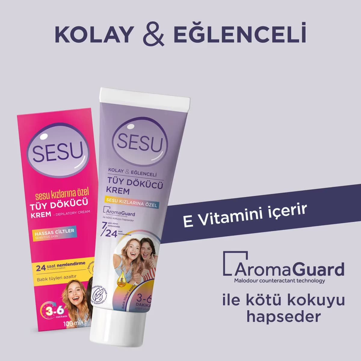 Sesu Tüy Dökücü Krem Himalaya Tuzu 100 ml 3