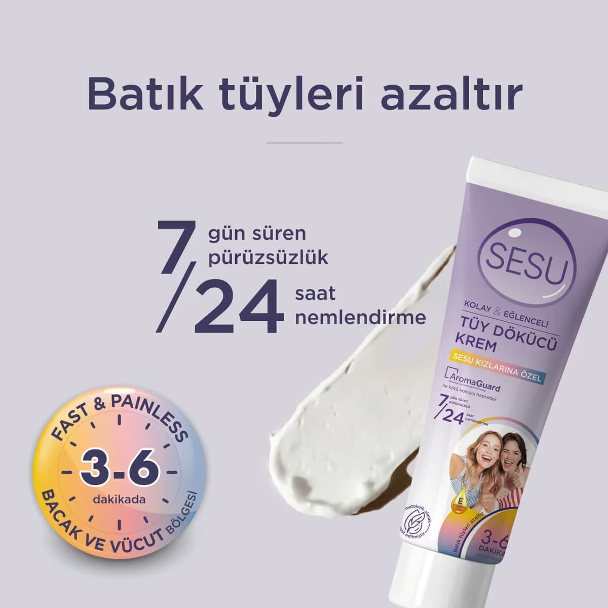 Sesu Tüy Dökücü Krem Himalaya Tuzu 100 ml 5