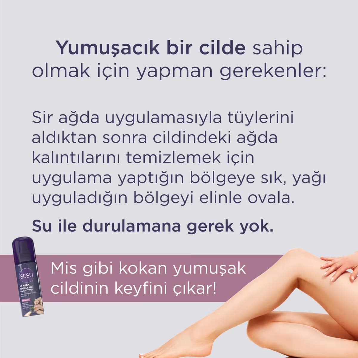 Sesu Ağda Temizleyici Bakım Yağı 150 ml 5