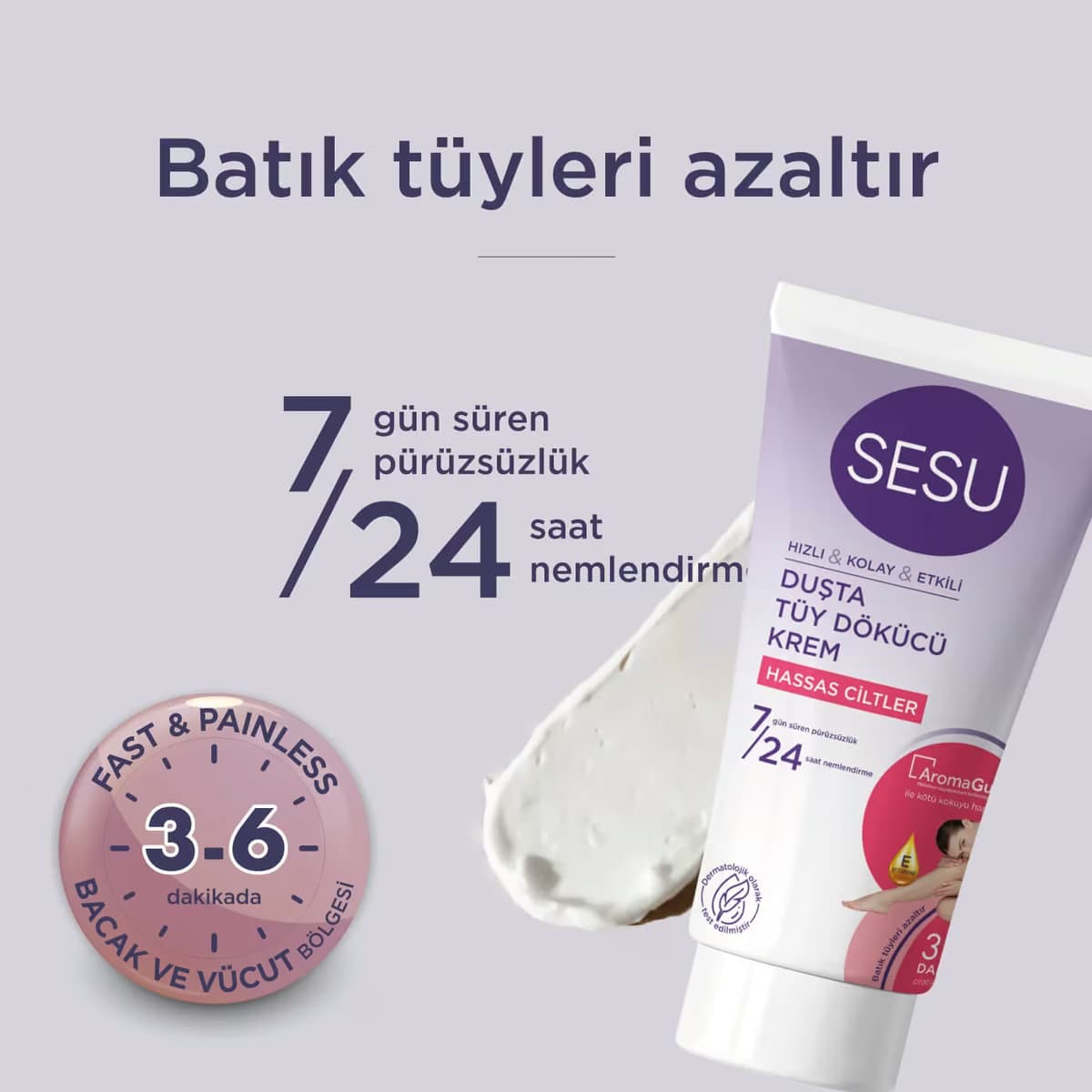 Sesu Tüy Dökücü Krem Duşta 150 ml 5