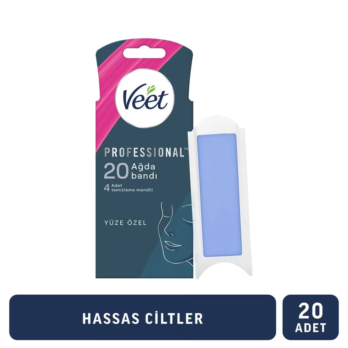 Veet Yüz Ağda Bandı Natural 20'li 2