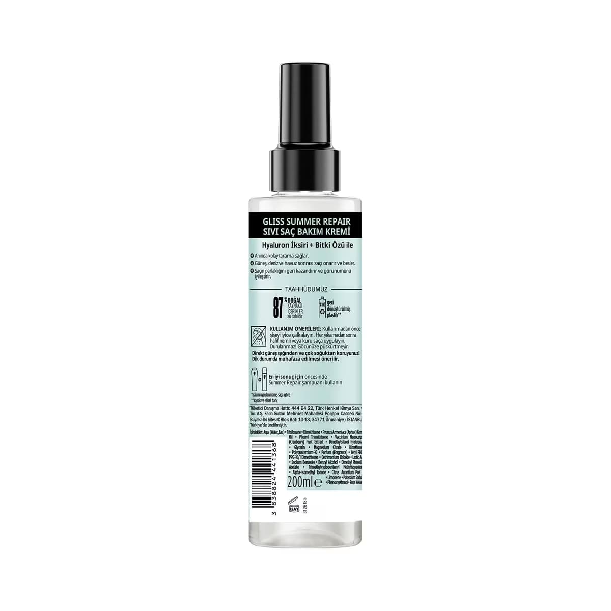 Gliss Summer Repair Sıvı Saç Kremi 200 ml 2