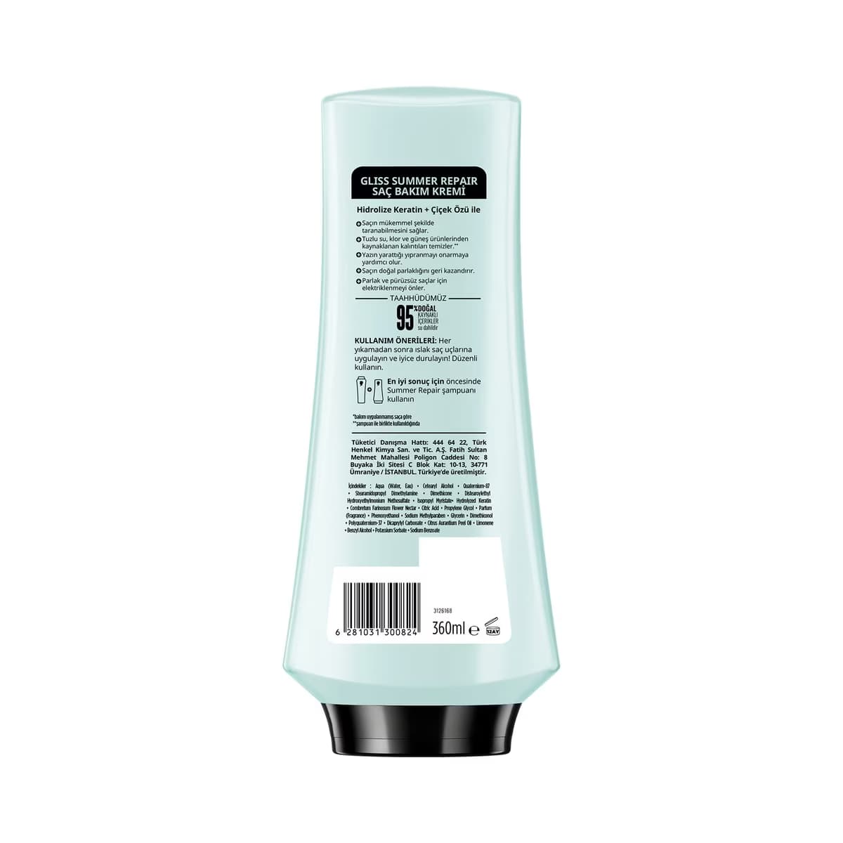 Gliss Summer Repair Saç Bakım Kremi 360 ml 2