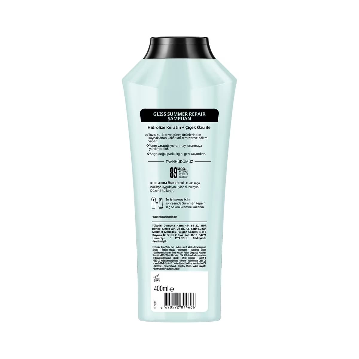 Gliss Summer Repair Onarıcı Şampuan 400 ml 2