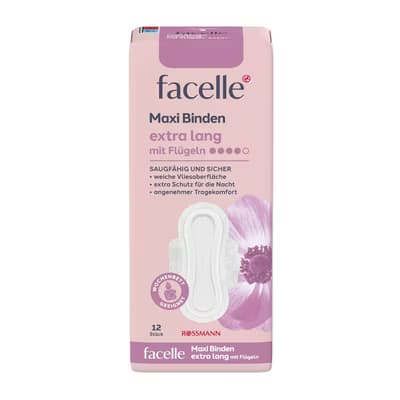 Facelle Maxi Ped Kanatlı Ekstra Uzun 12'li