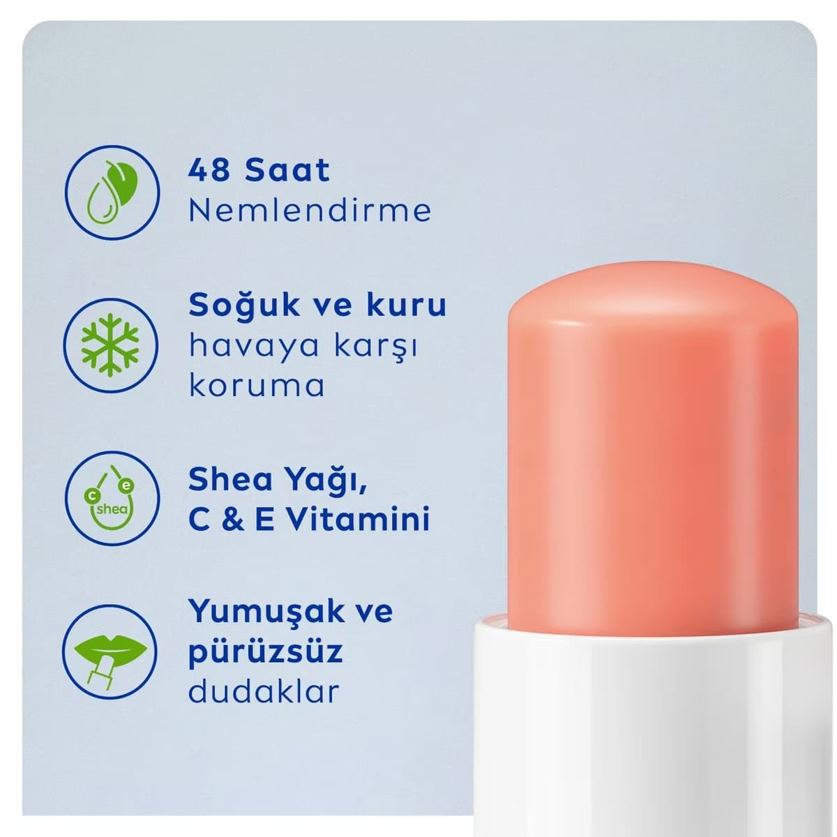 Nivea Dudak Bakım Kremi Şeftali 4.8 gr 2
