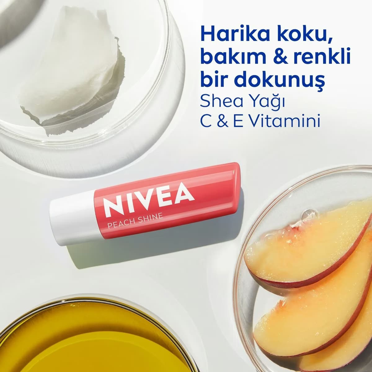 Nivea Dudak Bakım Kremi Şeftali 4.8 gr 5