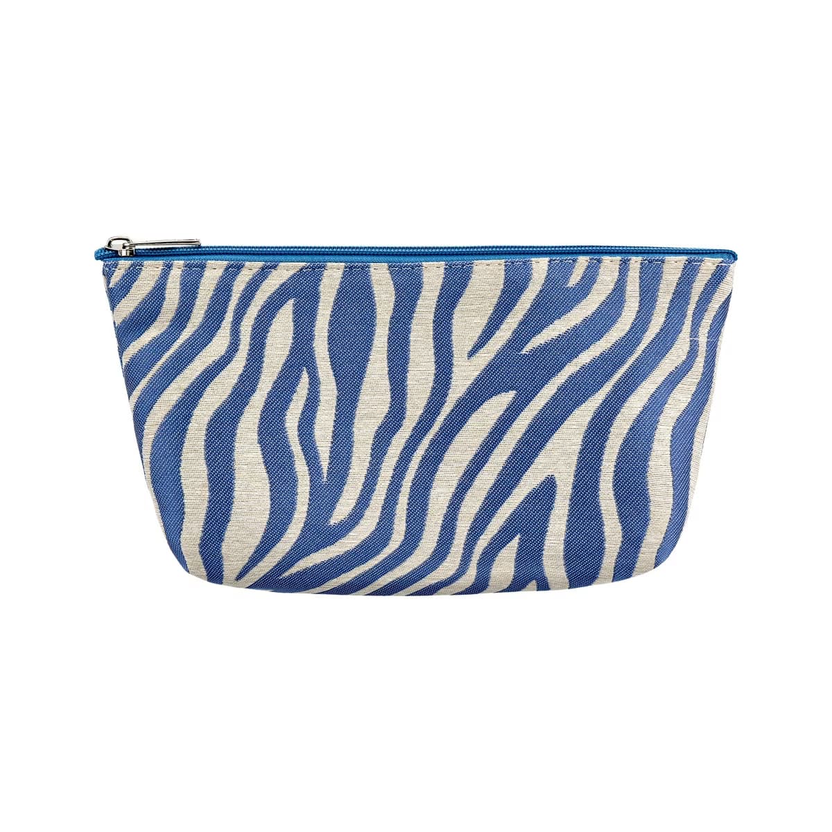 Eklips Mavi Zebra Makyaj Çantası