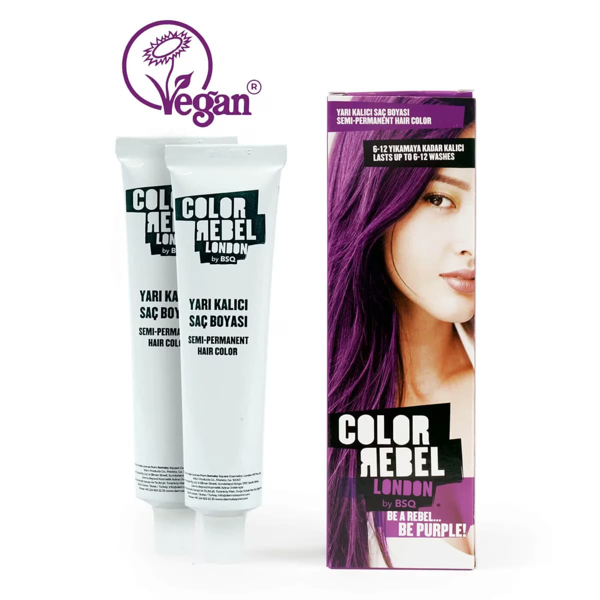 Color Rebel Saç Boyası Mor 100 ml 2