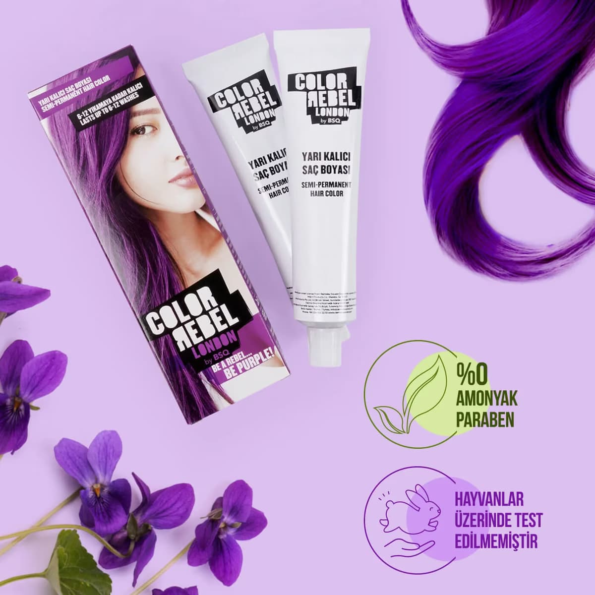 Color Rebel Saç Boyası Mor 100 ml 3