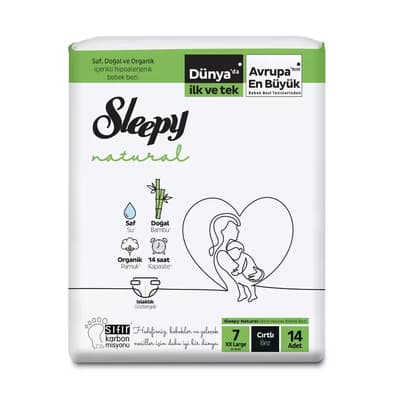 Sleepy Bebek Bezi Jumbo 7 Beden XXL 14'lü