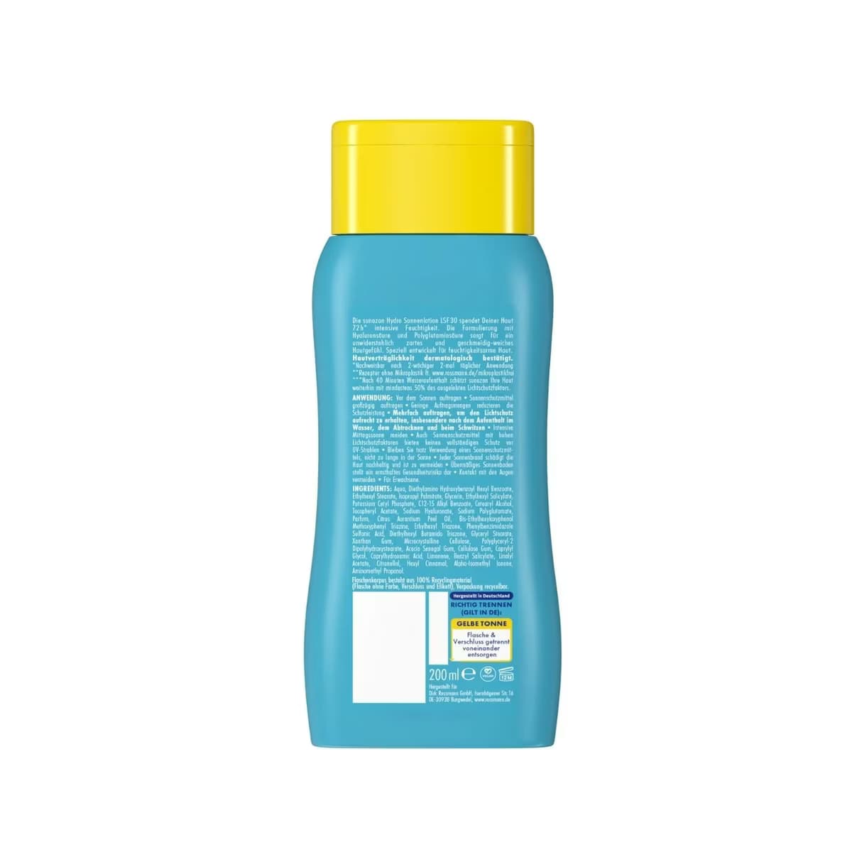 Sunozon Güneş Sütü Hydro SPF30 200 ml 2